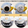 Reallnaive 2 Pcs 9.5'' and 11'' Stainless Steel Induction Adapter
