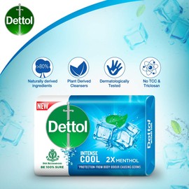 Dettol Soap Cool 75g (Pack of 4)