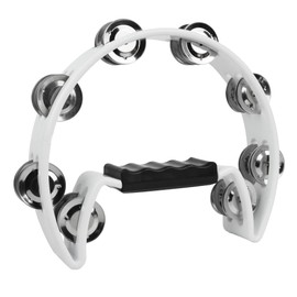 A-STAR TAM02WH Half Moon Tambourine - White