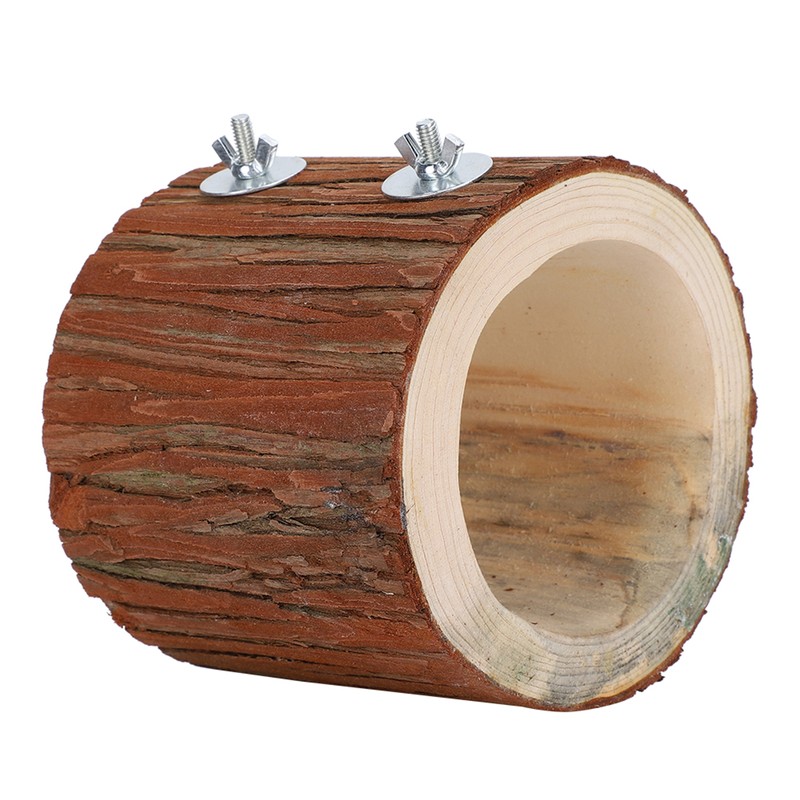 Bird Tree Hole Nest Small Pet Natural Wooden Toy Hideaway