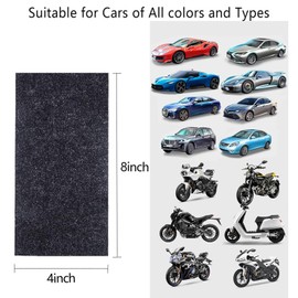 ARTGHJL Nano Sparkle Tuch, 12 Stück Nano Sparkle Tuch Auto Kratzer, Nano Sparkle Tuch Auto Kratzer, Kratzer Entferner Auto, zum Entfernen und Reparieren von Autokratzern, Lackpflege, Autoreinigung