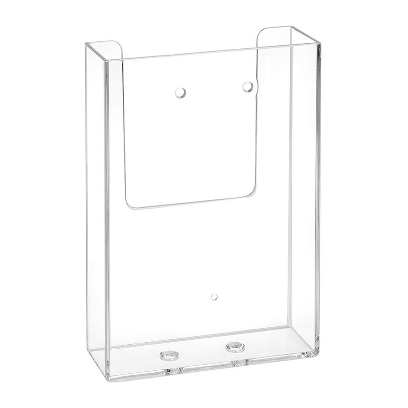 DIN Long Wall Brochure Holder with Drill Holes/Brochure Holder/Flyer Holder/Wall