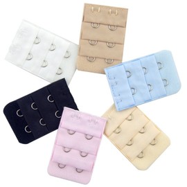 Lucky Fitness 15pcs Ladies General Bra Extenders Strap Extension 2 Hooks 3 Rows Adjustable Belt Buckle Multicolor