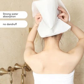 Asixxsix 100PCS Disposable Bath Towels, 52cm,20.5in Superfine Fiber Guest Towels, Absorbent and Thick Salon Towels for Travel, Hotel, Clients, Hair, Face, Body Use, Incontinence