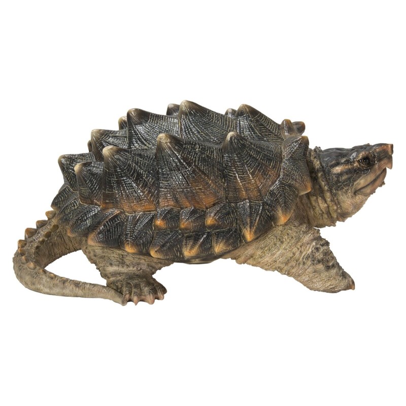 Hi-Line Gift Snapping Turtle Garden Statue Lifelike Yard Decor Wildlife