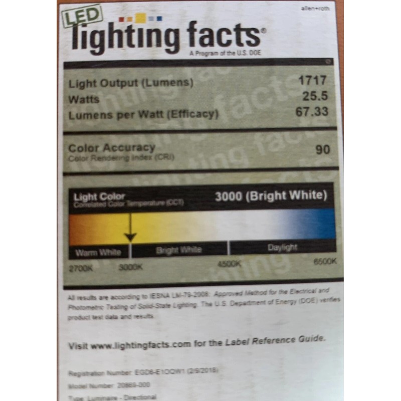 allen + roth, "Claremont" 4-Light Brushed Nickel Dimmable LED Track