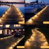 Etetale Solar Driveway Lights 6 Pack, Solar Powered IP68 Waterproof