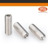 M10 x 20mm 10 Pcs Set Screws, Headless Concave End,