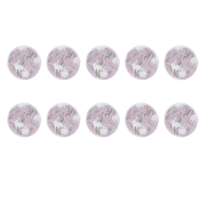 10Pcs Nursing Breast Pads Reusable Washable Breathable Comfortable Breastfeeding Nipple