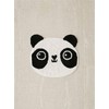 Cute Panda Face Shaped Cartoon Carpet Plush Area Rug Play