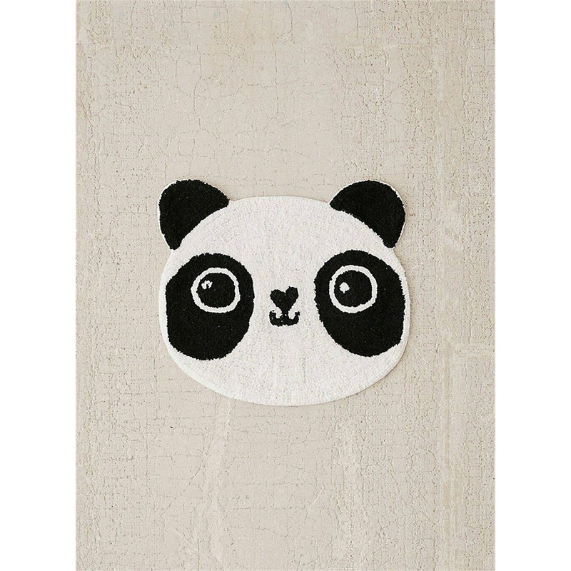 Cute Panda Face Shaped Cartoon Carpet Plush Area Rug Play