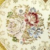 Wrapables Oval Vintage Floral Placemat with Gold Embroidery, 18.5 by