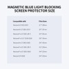 Magnetic Blue Light Blocking Screen Protector Anti UV Film Anti