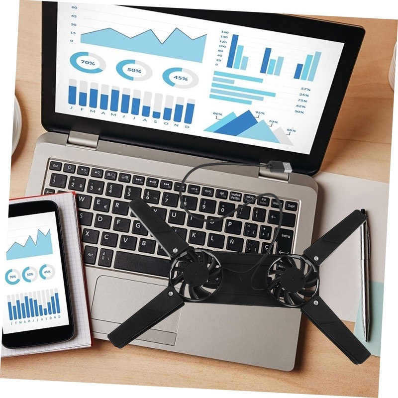 SHOWERORO Laptop Fan Stand Cooling Stand for Notebook USB Powered
