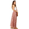 Pink Floral Maxi Skirts for Women Long Length Reg &