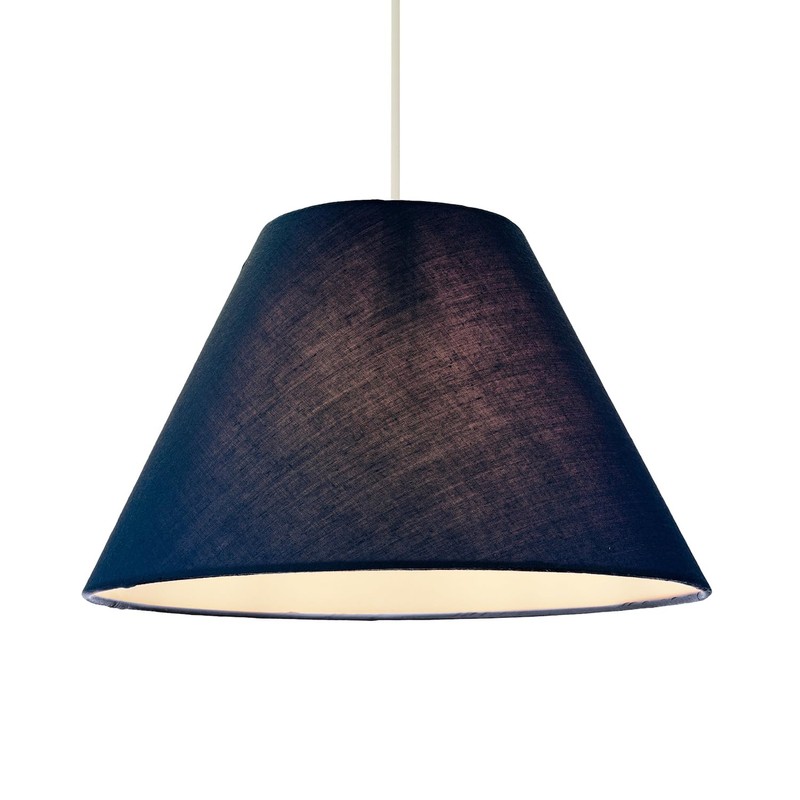 Classic Traditional 10" Navy Midnight Blue Cotton Coolie Lampshade Suitable