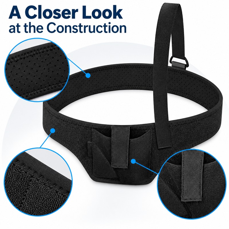 Adjustable Shoulder Holster – Black Underarm Holster with Retention Strap