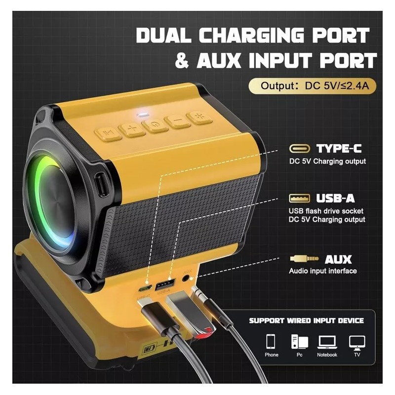 LIVOWALNY Portable Wireless Bluetooth-Comp