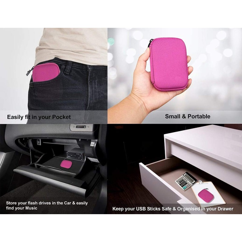 USB Flash Drive Case With Premium Quality Padded Protection For