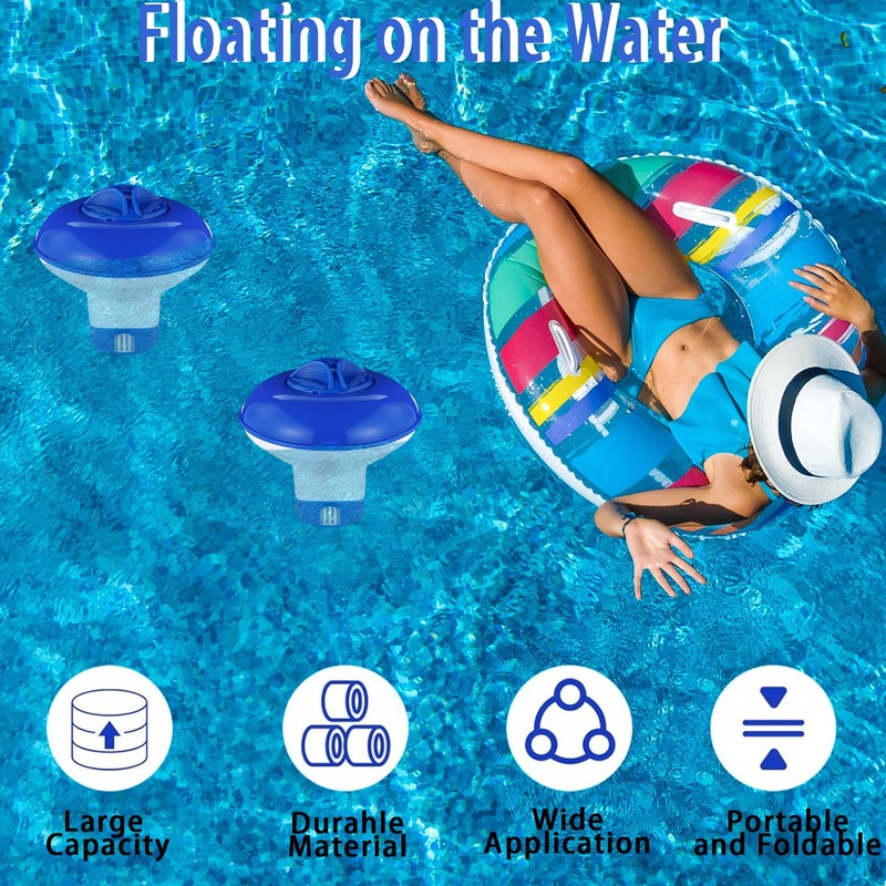 Chlorine Dispenser, Collapsible/Retractable Pool Spa 1" Chlorine/Bromine Tablet Dispenser Hot