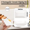 Wuqoioo Ceramic Soy Sauce Dish, 6pcs Sushi Dipping Sauce Bowls