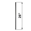 Nuvo Iron RDPS26 3/4" Round Baluster-26 L. w/Plastic End Caps-10