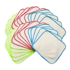 Babies Beginning Reusable Baby Wipes – 30 Pack Ultra-Soft 8x8 Inch Washcloths for Babies – Gentle, Washable Wipes for Baby Face, Diaper Changes & Sensitive Skin