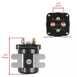 Caltric 48V Starter Solenoid for E-Z-GO 73231G01 / White Rodgers 586-120111 586120111