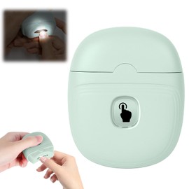 Electric Nail Clipper, Electric Nail Trimmer with Nail Clip Storage and LCD Light, USB Rechargeable & 2 Speed Gears Automatic Safety Fingernail Trimmer for Kids Adults (Green)