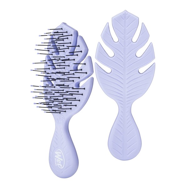 Wet Brush Go Green Mini Detangler Hairbrush Travel Sized UltraSoft Intelliflex Bristles Minimizes Pain Lavender
