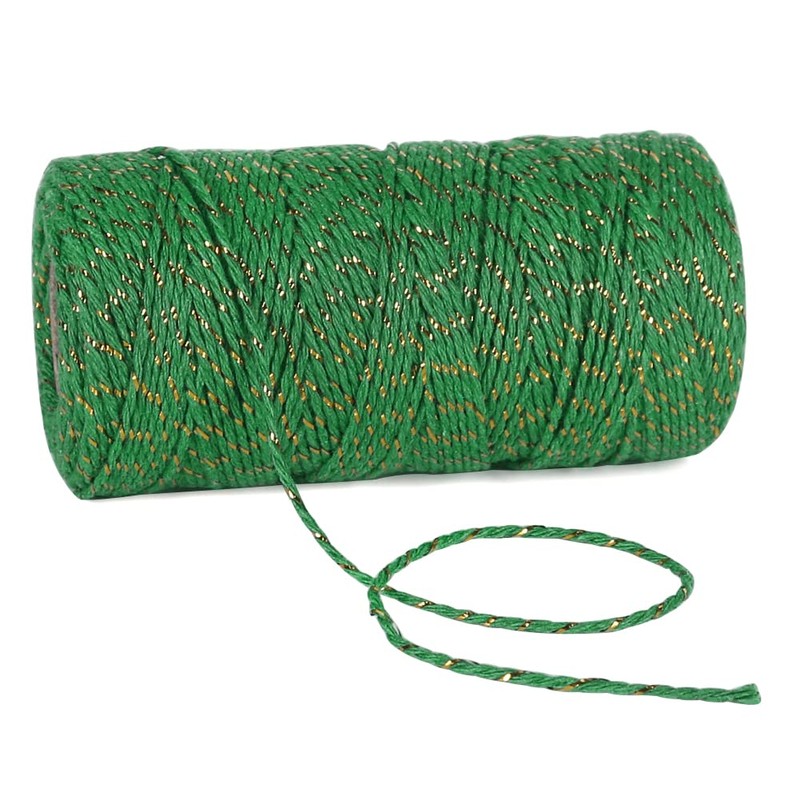 tenn well Cotton Twine String, 200m Cotton Yarn Coloured Twine