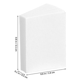 Gadpiparty 50 Pcs Miniatures Blank Books Dollhouse Books 1:12 Scale Mini Books Dollhouse Model Decoration Pretend Play Supplies Doll House Books for Kids (White)