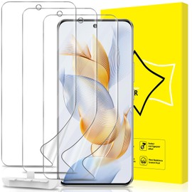 GiiYoon 3 PACK Screen Protector for Honor 90 Flexible TPU Film [Support Fingerprint Touch] [HD Full Coverage] [Easy Installation] [Scratch Resistant]
