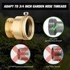 Brass Vacuum Breaker Set 3/4 Inch Garden Hose Thread Lead-Free