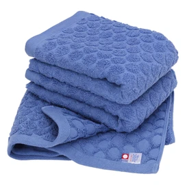 Imabari Towel, Certified Face Towel, Hiorie, Set of 3, Blue, Made in Japan, Jacquard Imabari Brand, Cotton, 100% Cotton, Polka Dot Pattern