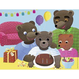 Ravensburger 4005556863808 30 Pieces L'Anniversaire de Petit Ours Brun Small Brown Bear Puzzle for Children