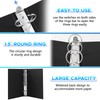 Henoyso 12 Pcs Mini 3 Ring Binders Plastic 1.5'' Binder,