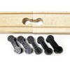 TrainLab Dog Bone Train Track Adapter Connectors (5pcs) (Black)
