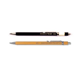 KOH-I-NOOR 5900 TOISEN D'OR und 5201 VERSATIL - Set of 2, Mechanical Pencils with Sharpener, Lead 2 mm - black and yellow
