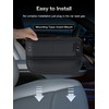 Universal Fit Premium Leather Car Seat Gap Filler Organizer, Center