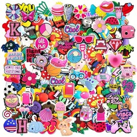 50PCS Random Cute Shoe Charms for Decoration, Assortment, Party Favors, Kid Boy Girl Accessories