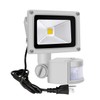 Z Motion Sensor Flood Lights Outdoor,10W Induction LED Lamp, IP65