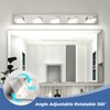 MKBNG 5-Light Modern Bathroom Vanity Light Fixtures, 40-Inch 350° Rotatable