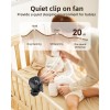 TUNISE Mini Clip-On Fan – Portable, Battery-Powere