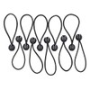 TOUGH MASTER Bungee Balls Tie Tent Toggles, Black 10 Pack