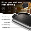 tchrules 2 Pack Pizza Pan 12 Inch with Holes&Handle, Non-Stick