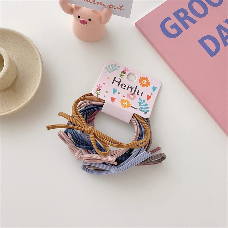 OWIEOW Hair Rubber Ring Rubber Knotless Inner Diameter Set of