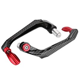 Protectores de palanca de motocicleta, protector de freno de manillar de motocicleta de aleación de aluminio universal de 7/8 pulgadas(rojo)
