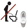 Khers Toilet Sit Sticker Large Impact Large Toilet Sit Sticker