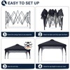 COOSHADE Pop Up Canopy Tent, 10x10 Easy Setup Instant Canopy